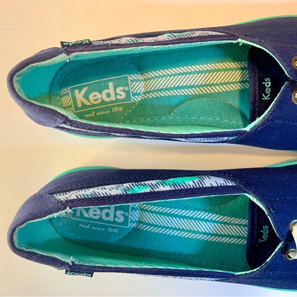 KEDS Women's Navy Blue Canvas Sneakers Casual Comfort Shoes Low Top Size 8.5 - Picture 8 of 16